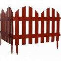 Заборчик декор. д/клумб и цветов 3м*33см пластик (7 секц.)