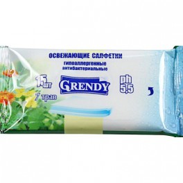 Салфетка влаж.Гренди 15шт 7 трав