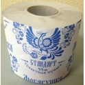 Бумага туалетная с/втулкой Любавушка Стандарт 55 110гр. 1сл перф. сер.